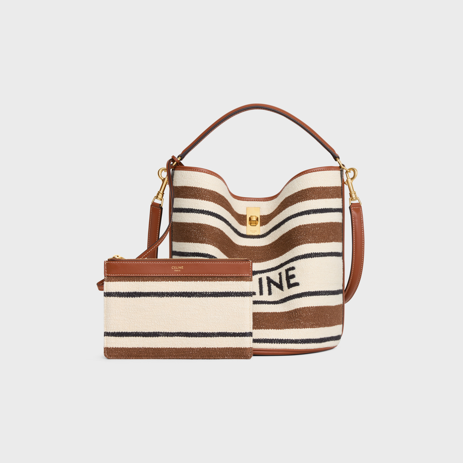 BUCKET 16 BAG IN STRIPED TEXTILE WITH CELINE JACQUARD MULTICOLOR - Image 4